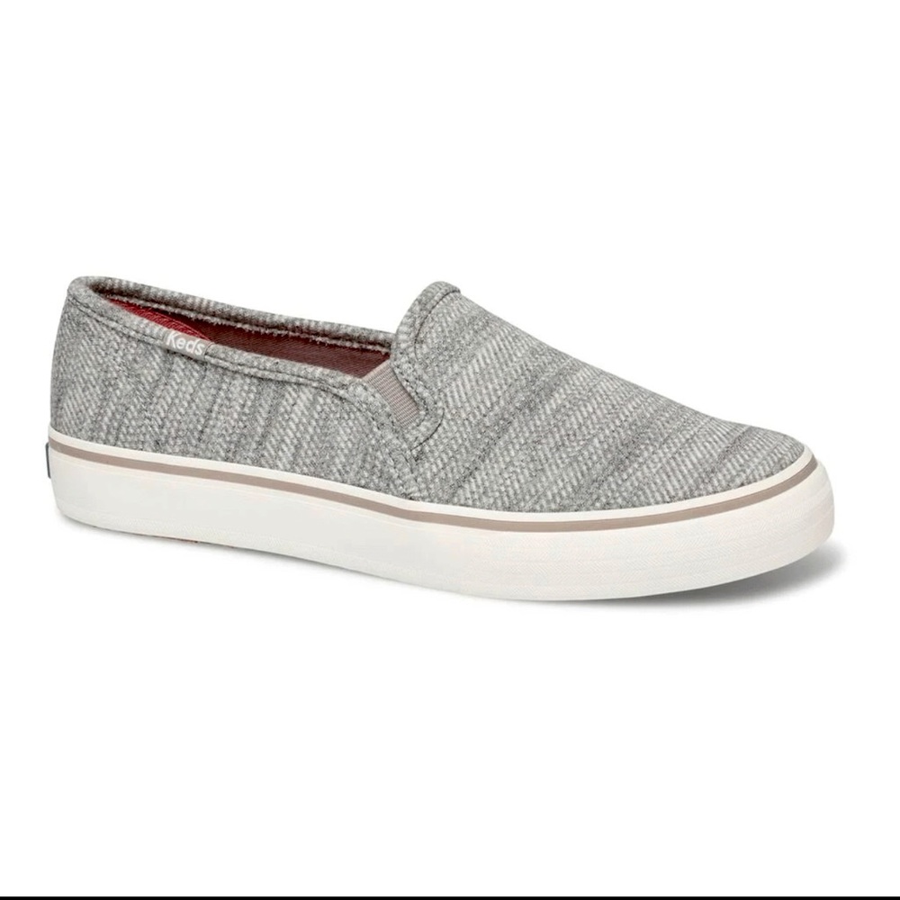 Keds Double Decker Slip On, Heathered Gray